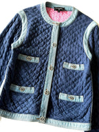 Chanel 20P Double Face Quilted Denim Jacket