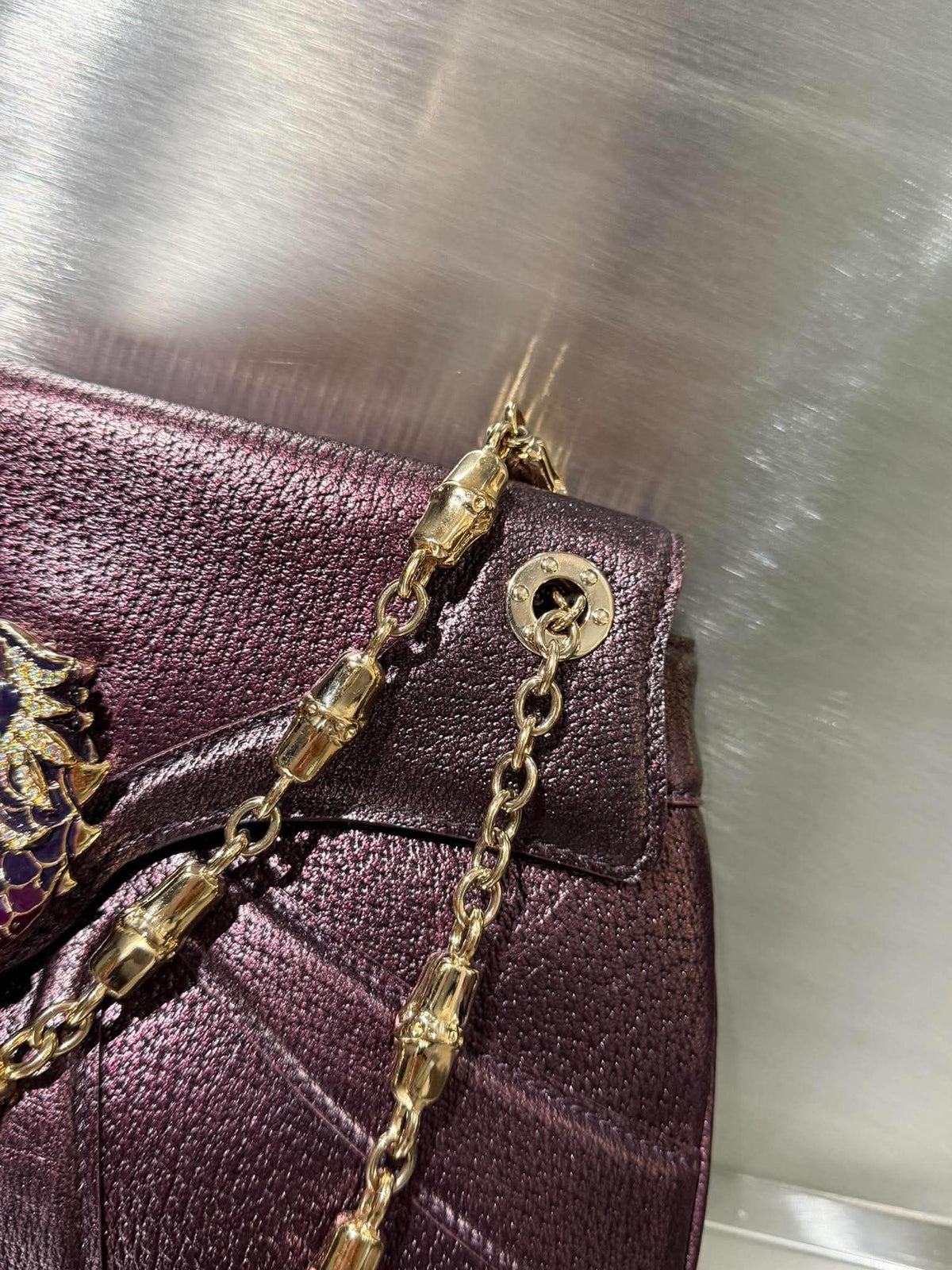 Gucci by Tom Ford F/W 2004 Jeweled Dragon Shoulder Bag