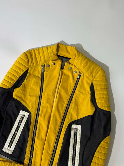 Balmain Tri-Color Biker Jacket