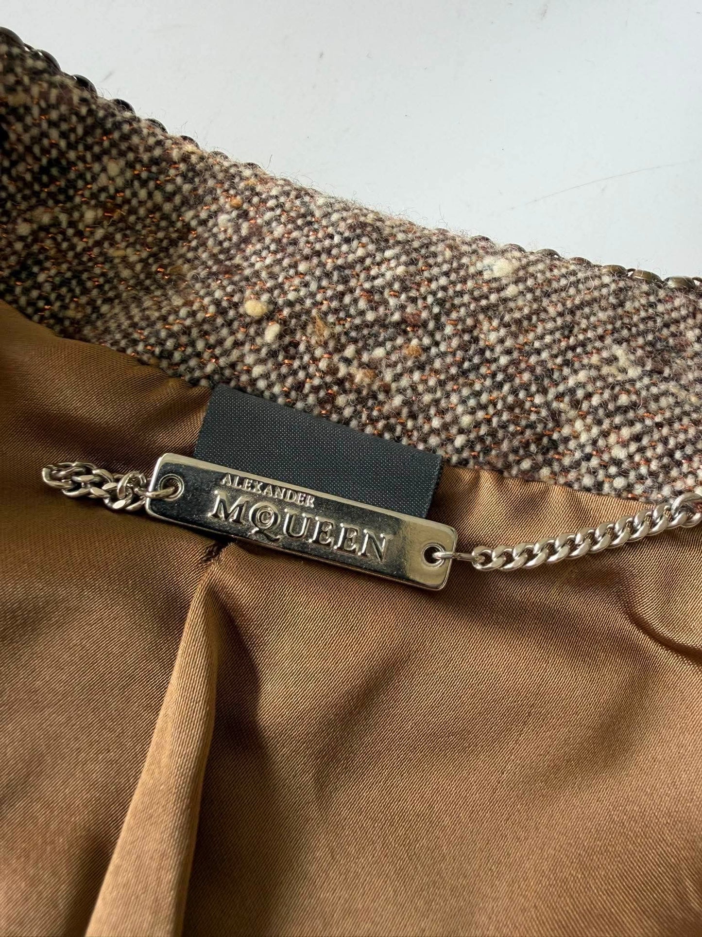 Documented & Rare Alexander McQueen F/W2004 Embellished Tweed Suit