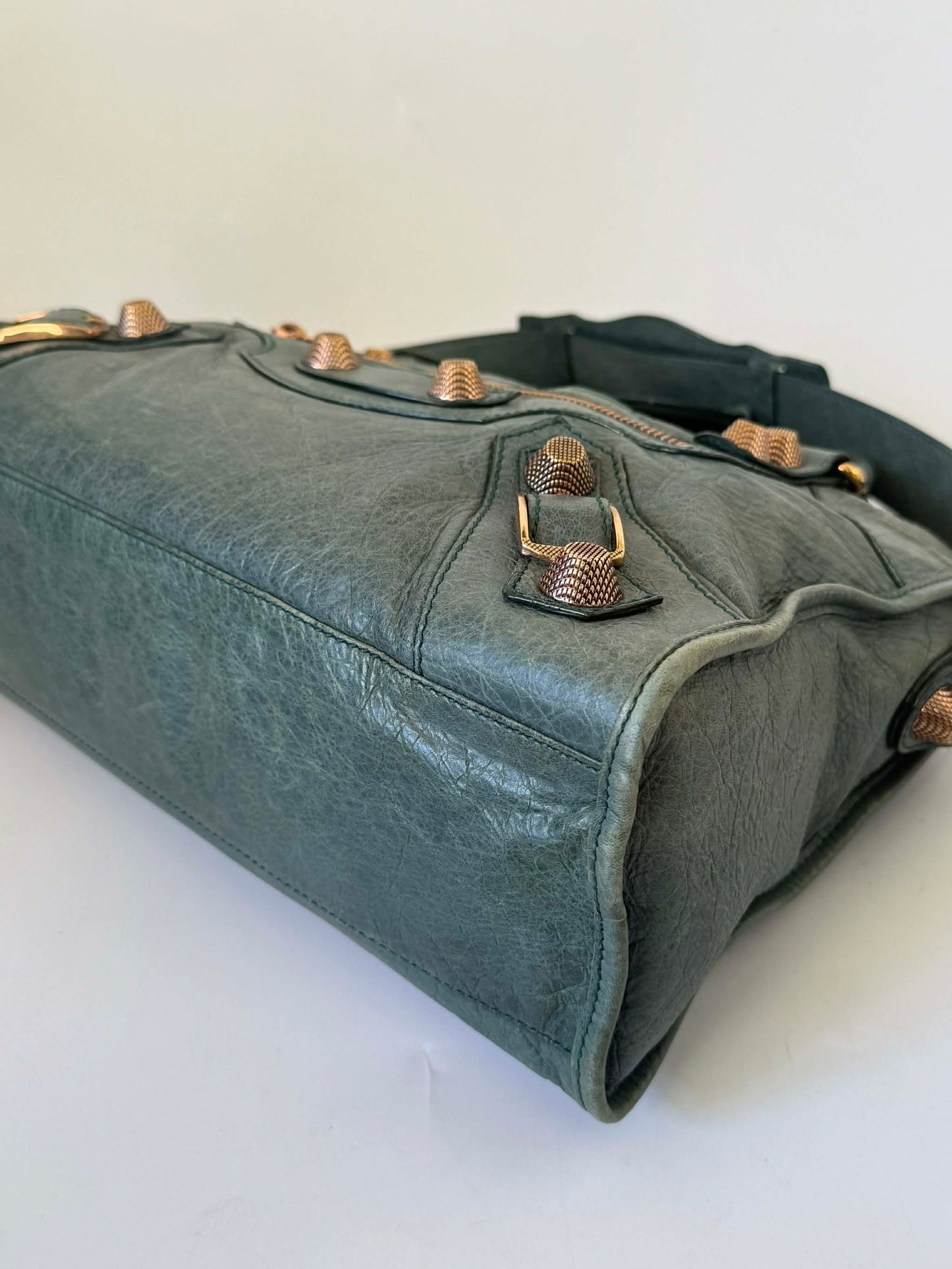 2000's Balenciaga Dark Green Giant 21 City Bag