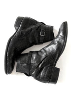 Saint Laurent by Hedi Slimane Crocodile Jodhpur Boots