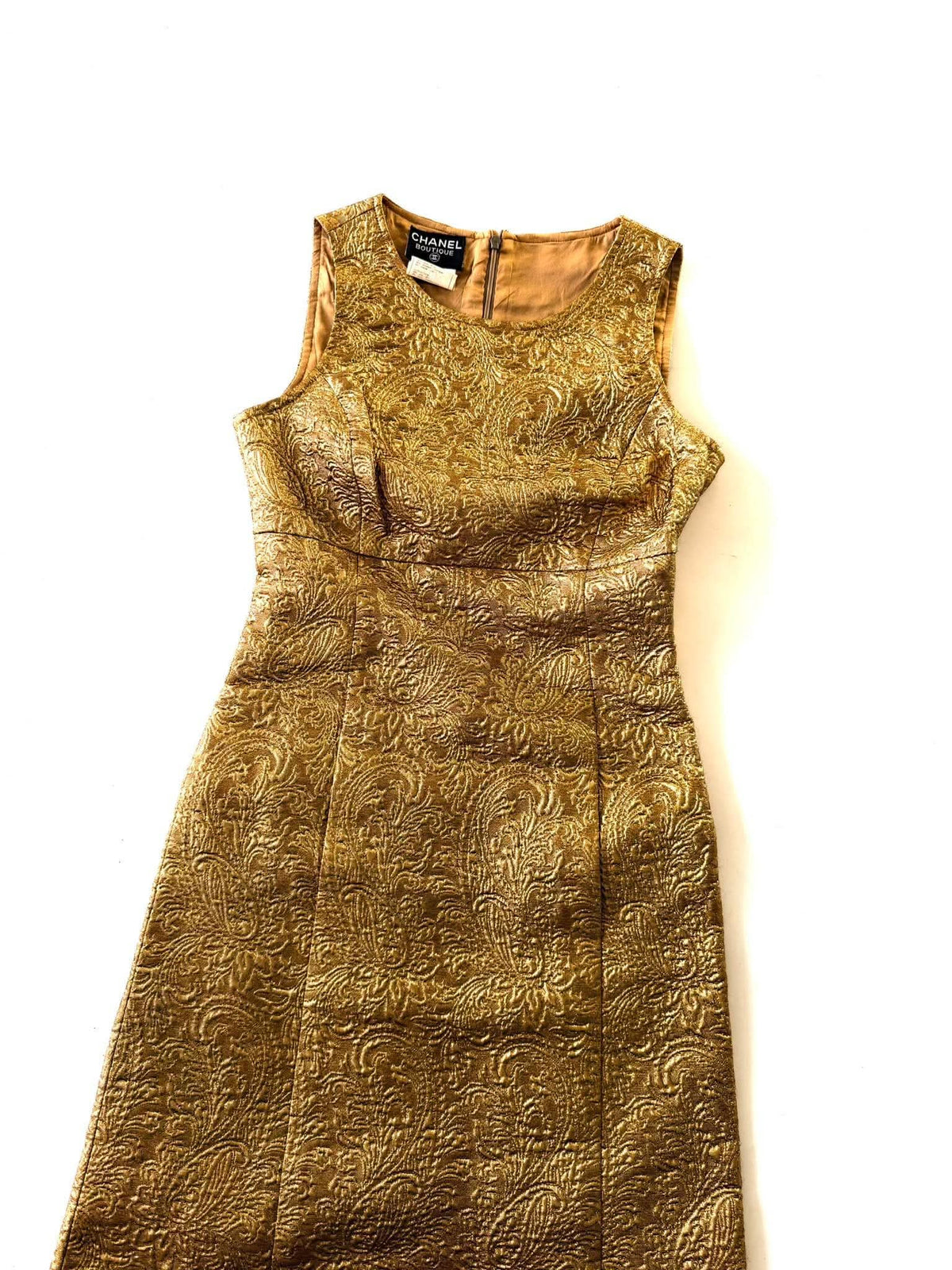 Chanel Boutique F/W1996 Gold Brocade "Mughal" Set