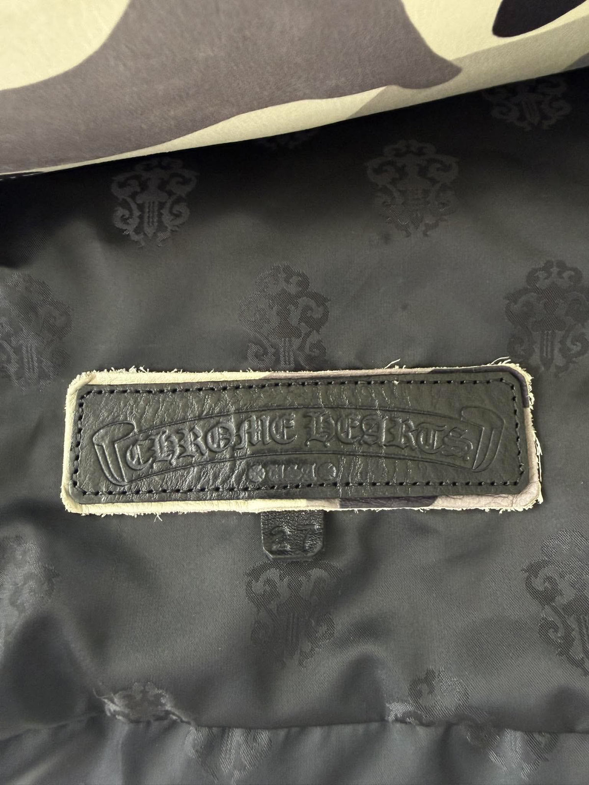 Chrome Hearts Plug CH Plus Camouflage Leather Shoulder Bag