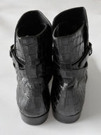 Saint Laurent by Hedi Slimane Crocodile Jodhpur Boots