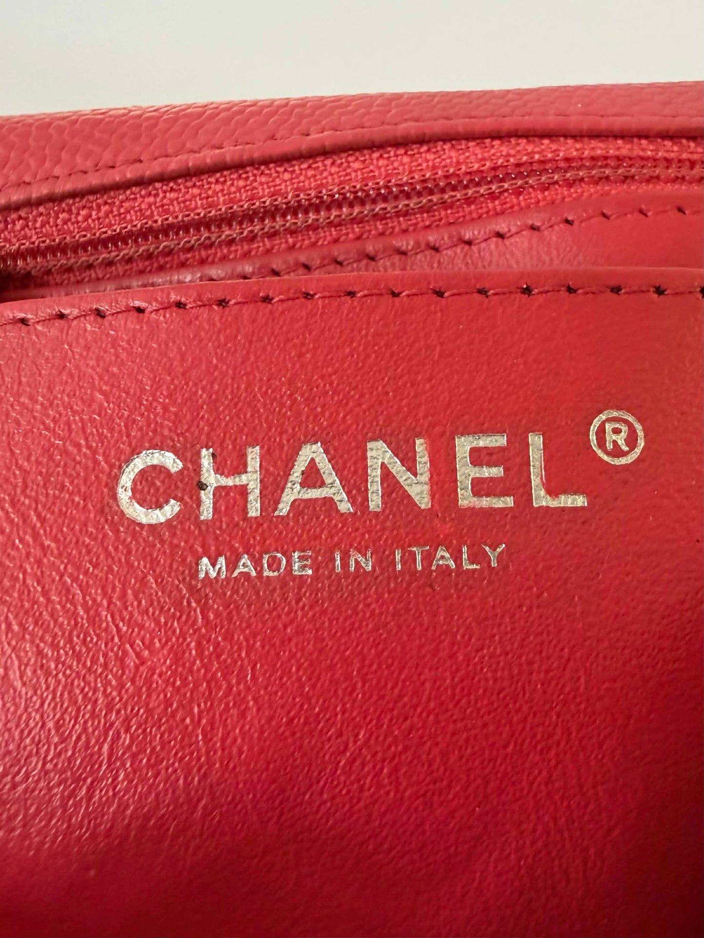 Chanel Pink Quilted Caviar Mini Classic Single Flap Bag