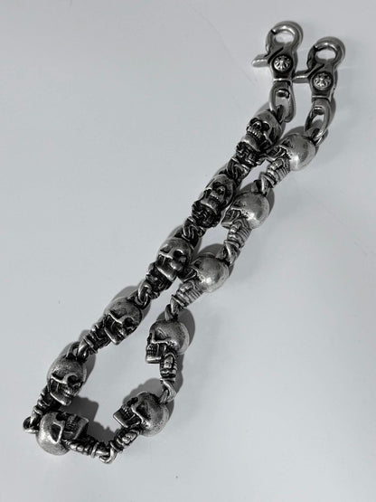Chrome Hearts Delphino Foti Skull Wallet Chain
