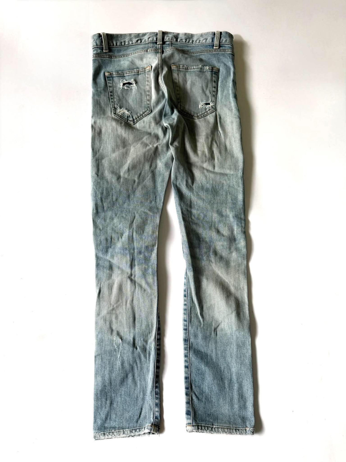 Saint Laurent Paris D02 Crashed Jeans