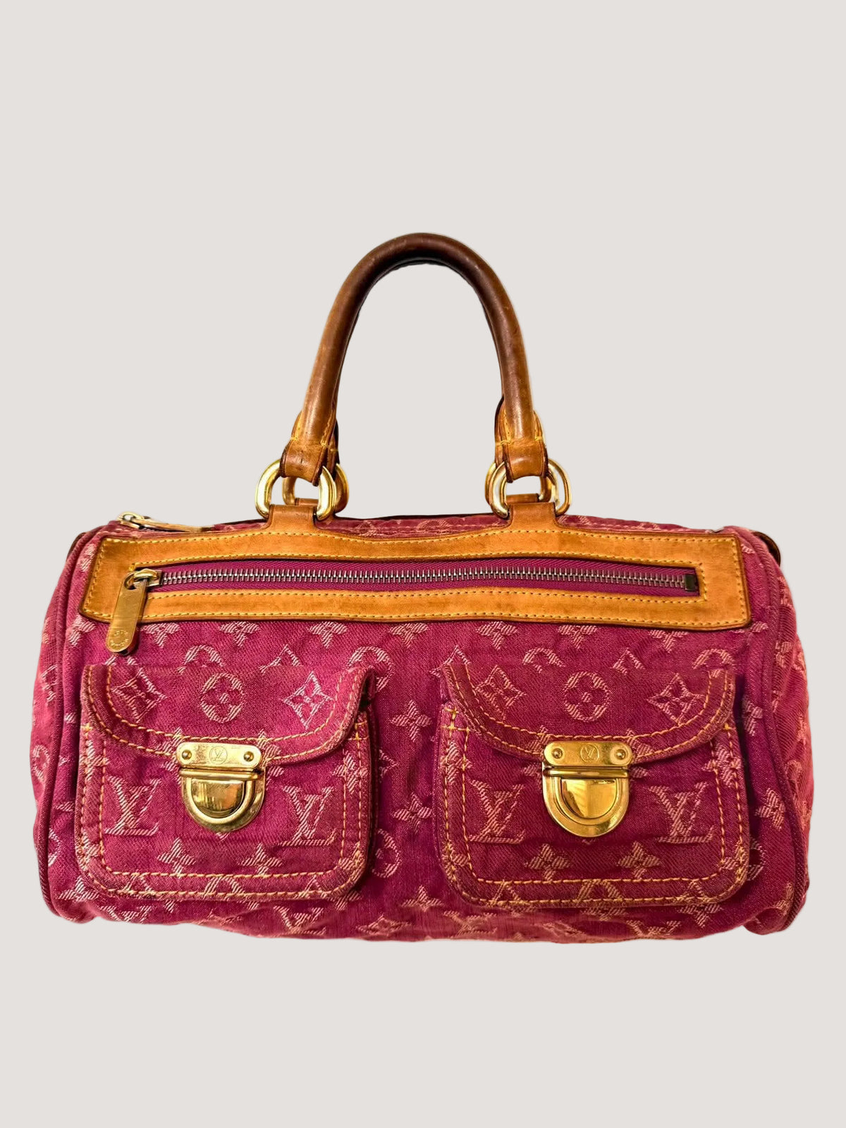 Louis Vuitton Pink Monogram Denim Neo Speedy Bag