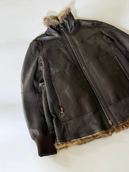 2000’s Prada Reversible Rabbit Fur Leather Jacket