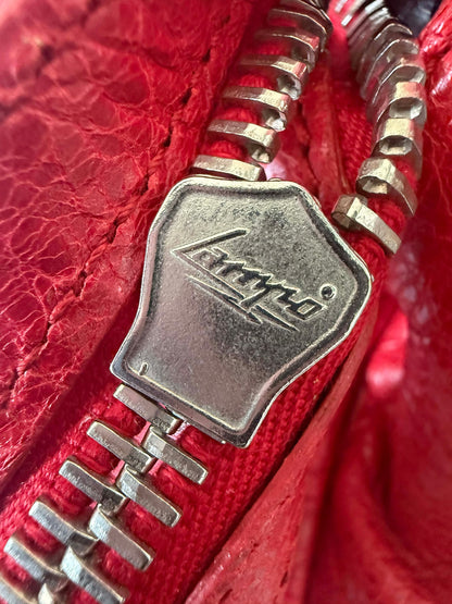 2000’s Balenciaga Ruby Leather Giant 21 Silver Midday Bag