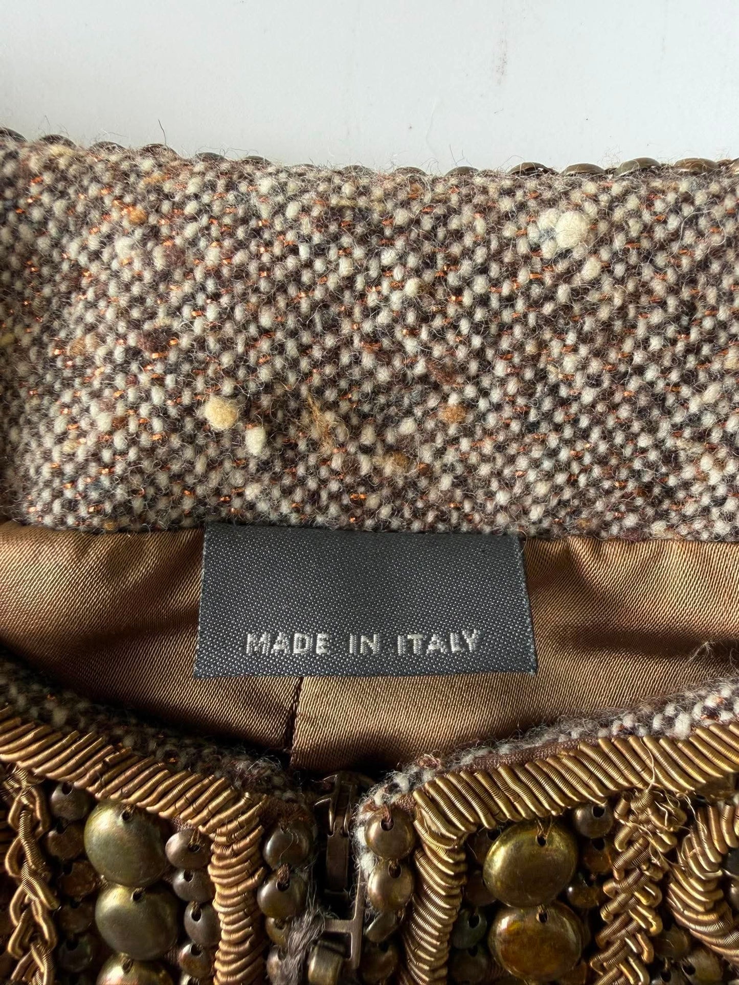 Documented & Rare Alexander McQueen F/W2004 Embellished Tweed Suit