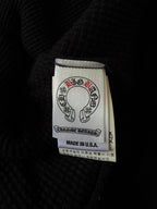 Vintage Chrome Hearts x Big Bang Leather Cross Patch Hoodie