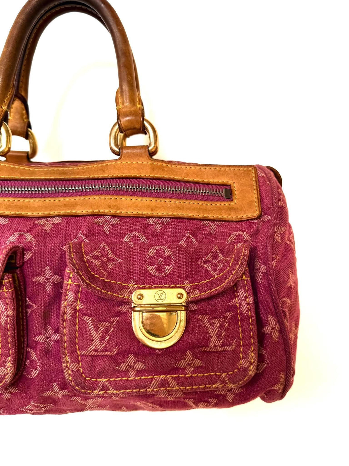 Louis Vuitton Pink Monogram Denim Neo Speedy Bag