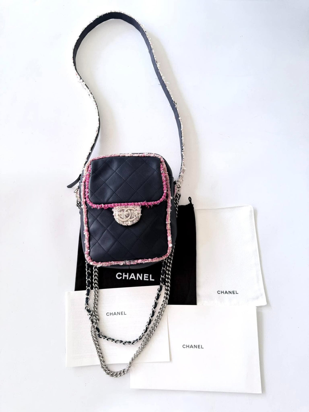 Chanel by Karl Lagerfeld S/S2019 Elegant Tweed Crossbody