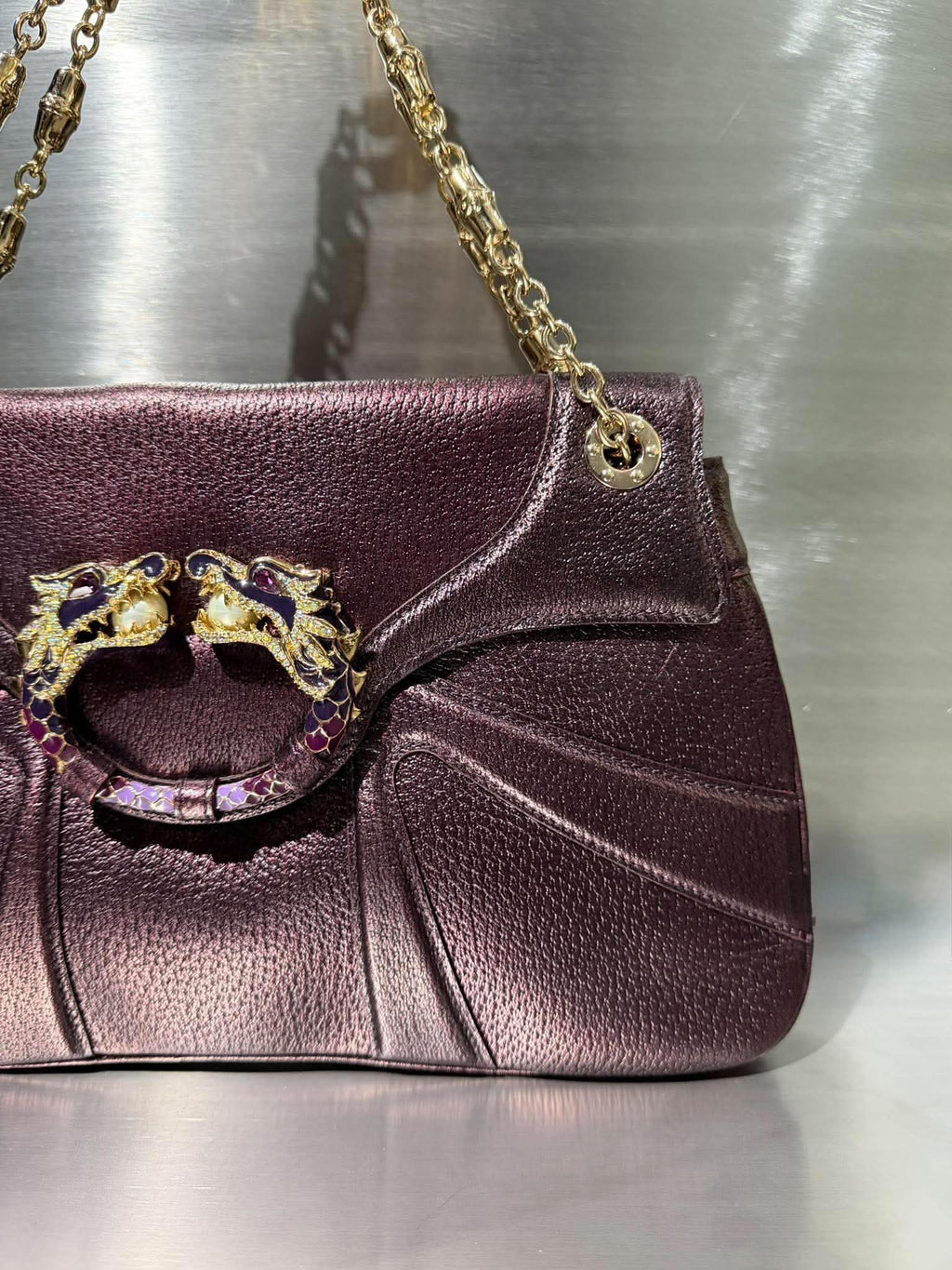 Gucci by Tom Ford F/W 2004 Jeweled Dragon Shoulder Bag