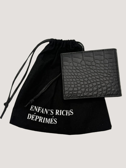 Enfants Riches Déprimés Iron Cross Crocodile Leather Wallet